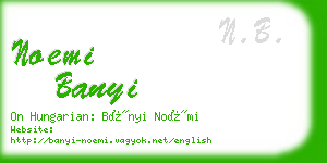 noemi banyi business card